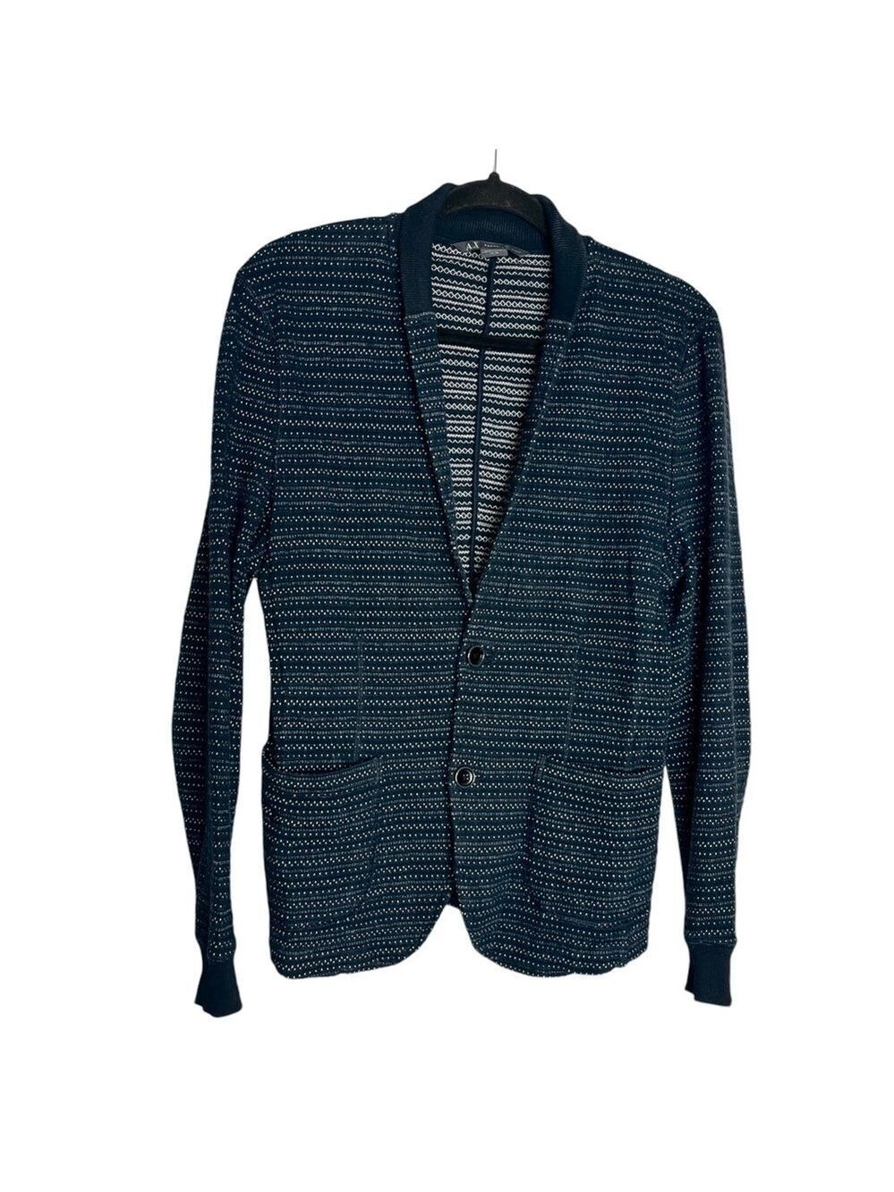Armani Exchange Knit Jersey Casual Cotton Casual Blazer Jacket, size XS